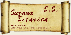 Suzana Sitarica vizit kartica